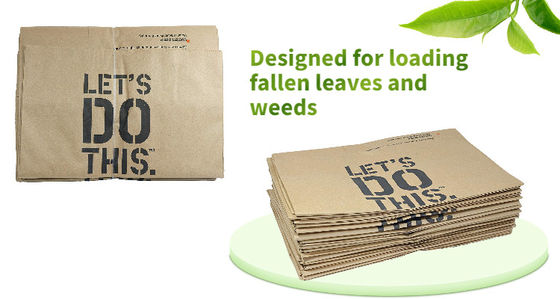 Изготовленная на заказ польза бумажных мешков лужайки и сада размера белая/Брауна на открытом воздухе