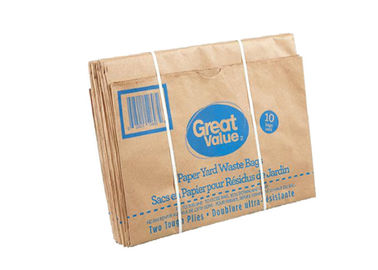 Бумажные мешки лужайки отхода двора Kraft 80g/M2 погани лист