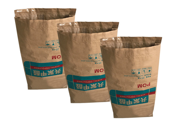 Изготовленный на заказ печатая мешок Kraft щипка нижний бумажный сумка упаковки муки 25 Kg