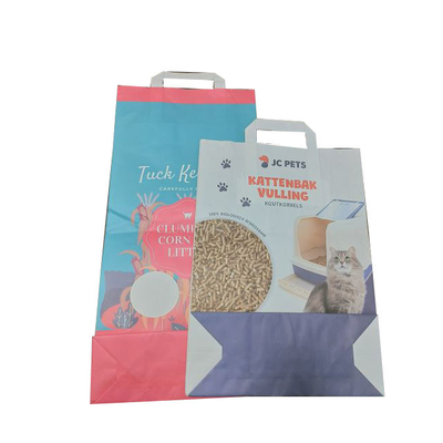 бумажные мешки 5kg 10kg Kraft для кота меньший размер подгонянный кормом для животных