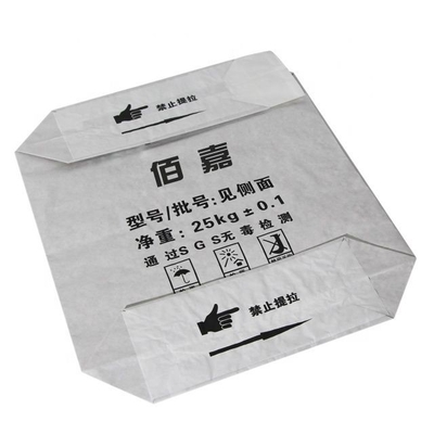 сумка клапана 95gsm Kraft бумажная 2 слоя Semi раздвижного