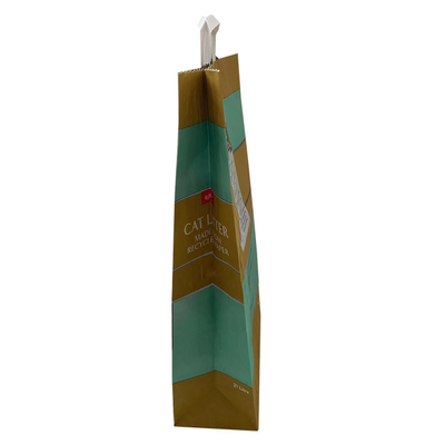 упаковка бумаги 6L 10L 12L Kraft кладет изготовленные на заказ бумажные сумки в мешки сора кота