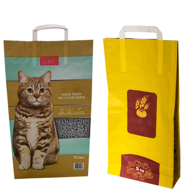 Сор кота Eco дружелюбный 5Litres 15Ibs стоит вверх по сумке упаковки песка сора кота мешков с ручкой