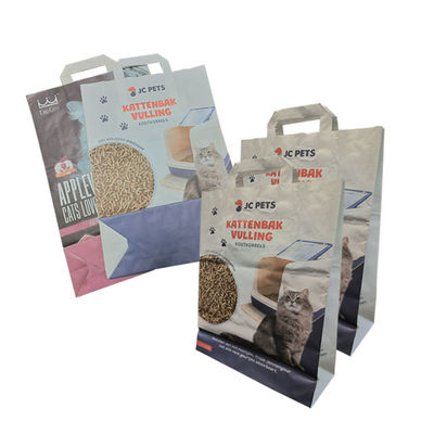 Открытая упаковка бумаги рта 6L 10L Kraft кладет пустое напечатанное изготовленное на заказ в мешки