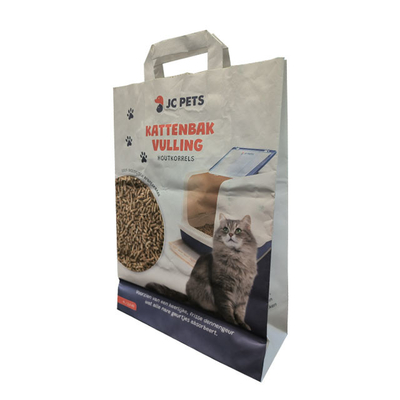 Biodegradable разнослоистая сумка сора кота тофу бумажных мешков 5kg Kraft упаковывая
