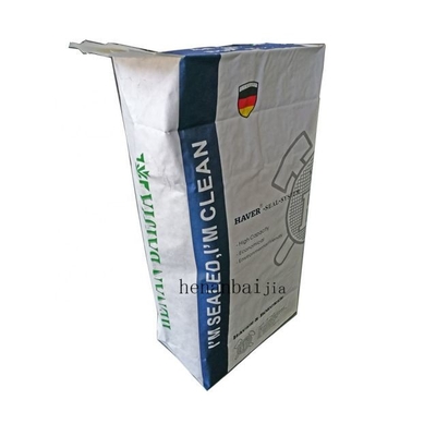 Ориентированная на заказчика водоустойчивая сумка клапана 20kg 50kg Kraft бумажная упаковывая для цемента