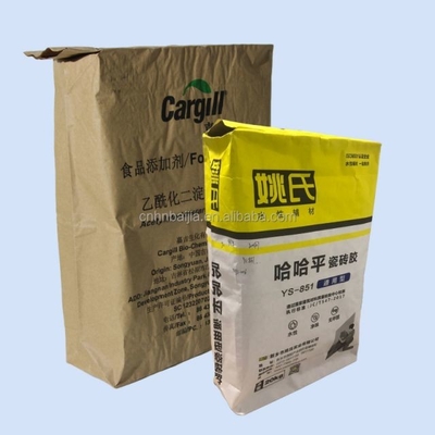 мешки клапана бумаги 15kg 20kg напечатанные таможней Multiwall Kraft для пакета бумаги цемента