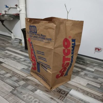 Изготовленная на заказ польза бумажных мешков лужайки и сада размера белая/Брауна на открытом воздухе