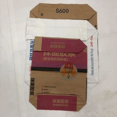 Водонепроницаемые влагонепроницаемые пищевые продукты биоразлагаемые клееный клапан многостенные бумажные пакеты