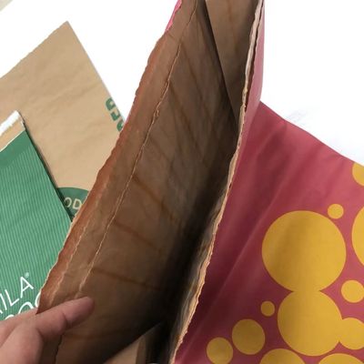 Специально напечатанные многостенные бумажные пакеты Kraft Bag с встроенным PE