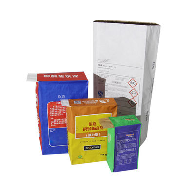 Промышленные многостенные Kraft Paper Bags / Sack 20KG Производитель для сухих продуктов для перемещения