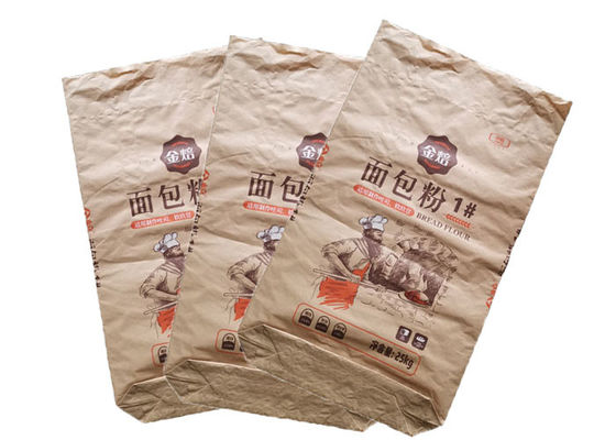 Водоустойчивая еда бумаги Крафт кладет загрязнение в мешки легкого отверстия Ресиклабле Биодеградабле свободное