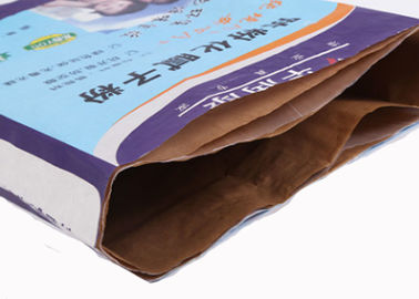 PE внутри Biodegradable бумажных мешков 20kg Multiwall Kraft