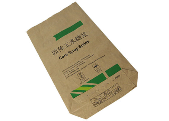 Бумажные мешки квадрата нижние 120g Biodegradable Kraft для упаковывая кукурузного крахмала