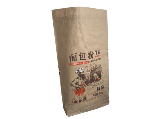 сумка порошка муки бумаги мешка мозоли сумки муки 25kg Kraft бумажная упаковывая
