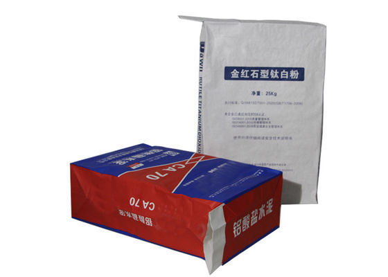 бумажные мешки 25kg крупноразмерные Multiwall Kraft для упаковки химического материала