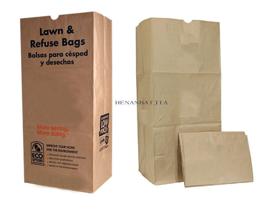 Мешки выжимк бумажных мешков 120gsm 30 Gal Biodegradable Kraft большие бумажные