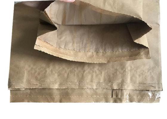 Изготовленные на заказ печатая бумажные мешки логотипа 120g/m2 Multiwall Kraft с покрытием PE качества еды