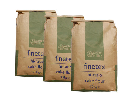 Бумажные мешки двойного слоя 25kg Multiwall Kraft для упаковки корма для животных сора кота