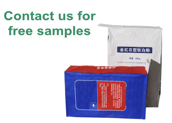 25kg 3 наслаивают белый клапан бумаги Kraft кладут упаковывая мешки в мешки