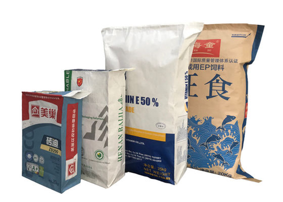 упаковка сахара муки картошки качества еды бумажных мешков 25kg 20kg Multiwall Kraft
