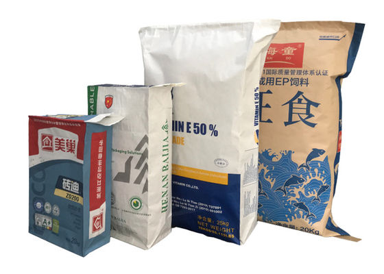 3 слоя подгонял износоустойчивую Recyclable упаковывая бумажную сумку клапана удобрения