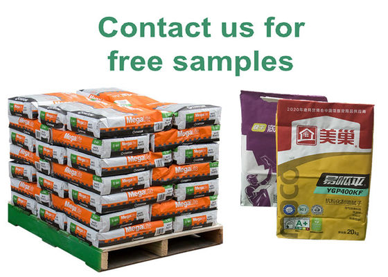 25kg 3 наслаивают белый клапан бумаги Kraft кладут упаковывая мешки в мешки