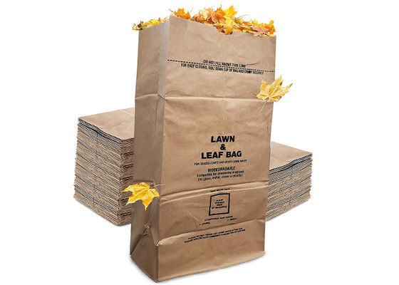 Сверхмощные бумажные бумажные мешки лужайки и лужайки Multiwall Kraft выжимк 25 Kg