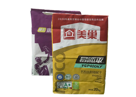бумажный мешок 20kg 25kg 25kg Kraft подгонял сумку упаковки муки Kraft бумажную