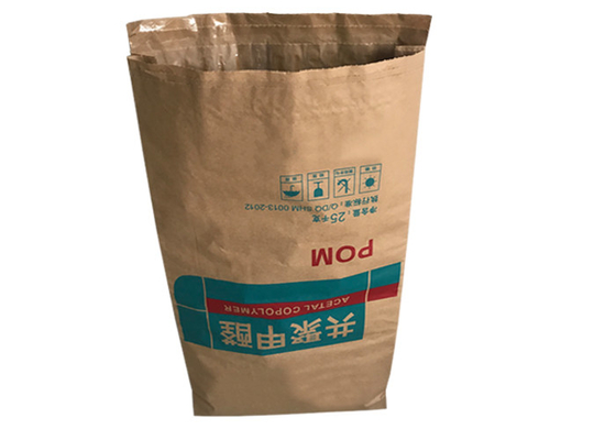 Flexo печатая бумажные мешки 25kg 20kg Multiwall Kraft засахаривает упаковывая бумажный мешок