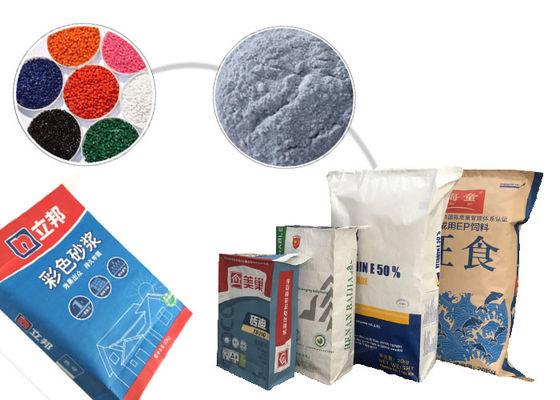 Подгонянные наклеенные бумажные мешки 20kg 25kg Multiwall клапана для химического порошка