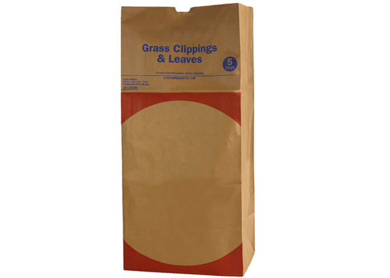 Отброс Браун навощил Compostable бумажных мешков 100% Kraft Biodegradable устранимое