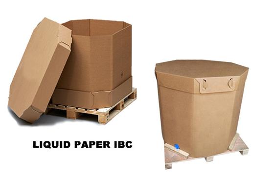 Recyclable бумажный жидкостный контейнер 220l танка пакета IBC с клапаном